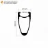 650C 38x21mm Clincher Carbon Road Bike Handbike Rim (571mm)